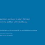 blue screen of death (BSOD)